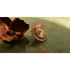 प्रभा ✺ Brass Finger Ring { 18 }